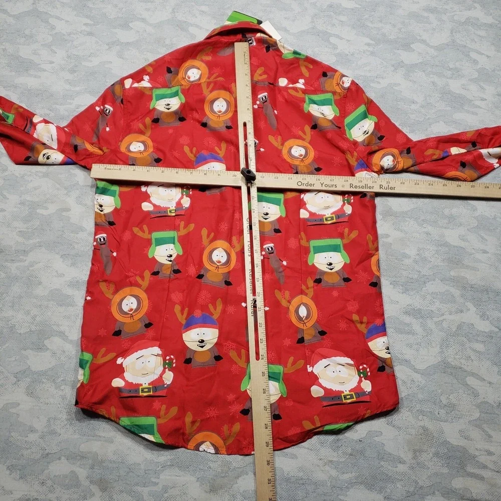 Suitmeister Christmas Pajama Top Mens Medium Red Southpark